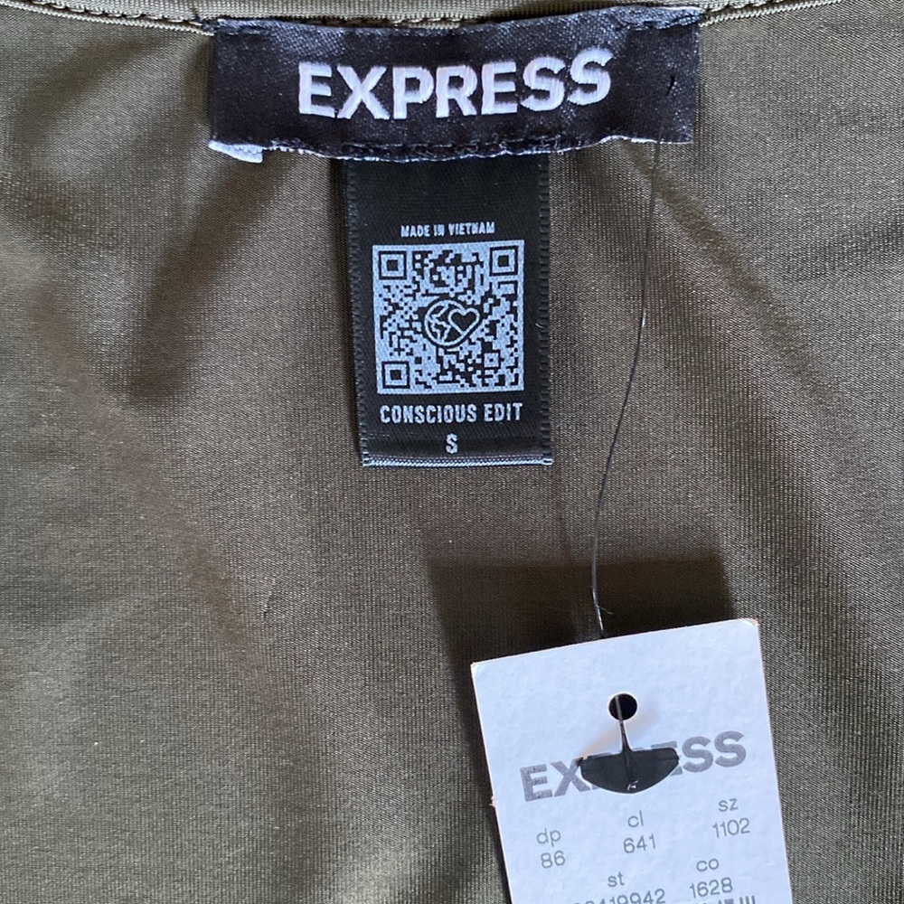 Express Dark Olive Tank Top - Picture 2 of 7